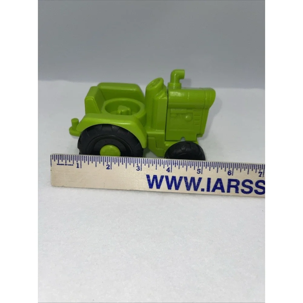 Fisher-Price‎ Little People Toy Tractor Toddler OS Green Excellent Farm Vehicle